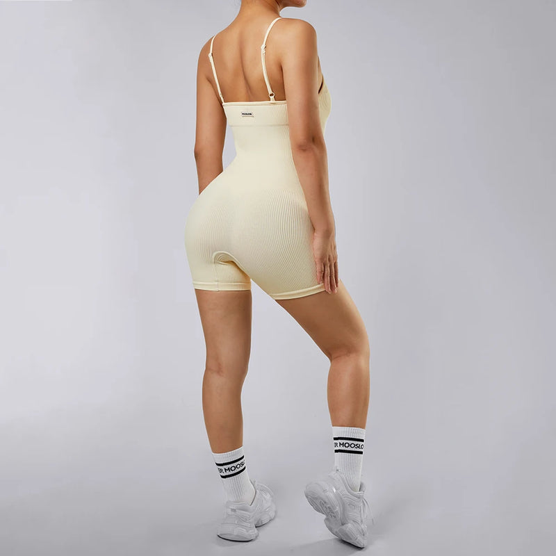 Romper Selveeless  Fitness Bodysuit  Sportswear Women Jumpsuit Buttery-Soft One-Piece Playsuit Yoga Suits Tracksuits Women