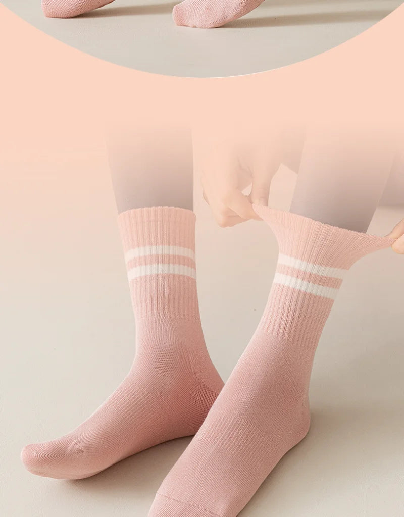 Yoga Socks Cotton Mid-tube Bottom Professional Non-slip Silicone Indoor Fitness Socks gym Floor Soft Dance Pilates Sports Socks