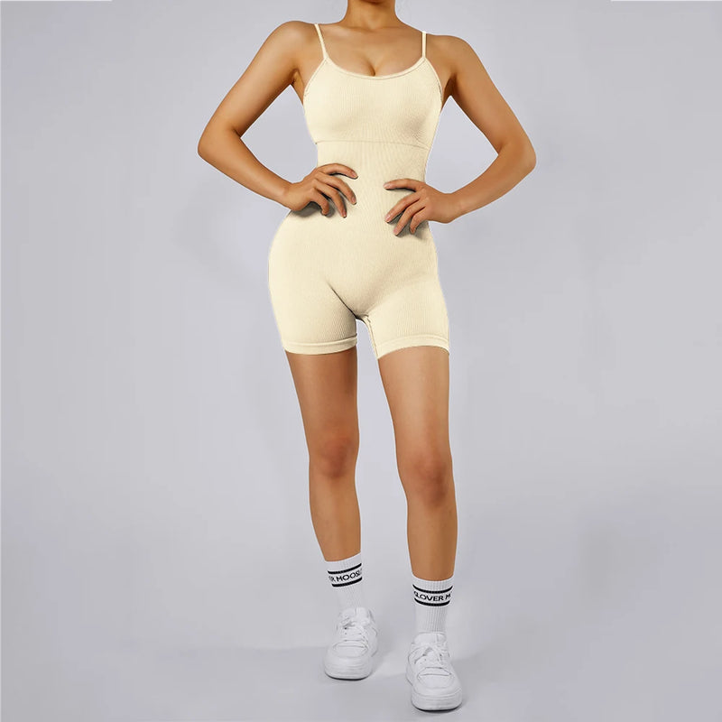 Romper Selveeless  Fitness Bodysuit  Sportswear Women Jumpsuit Buttery-Soft One-Piece Playsuit Yoga Suits Tracksuits Women