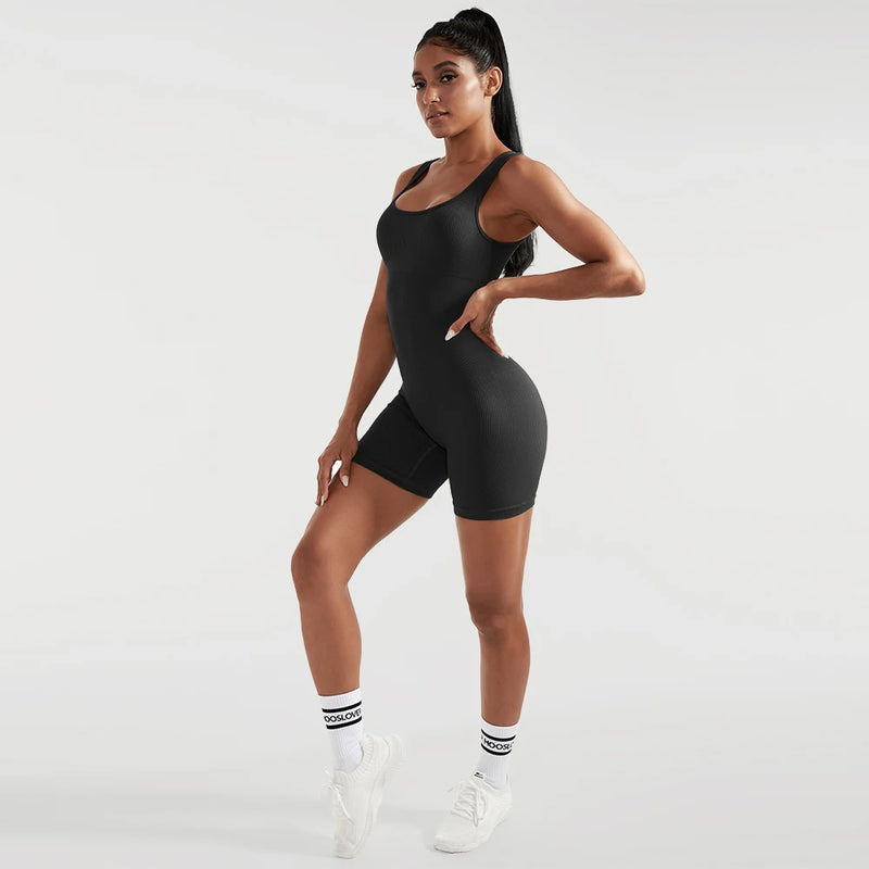 Romper Selveeless  Fitness Bodysuit  Sportswear Women Jumpsuit Buttery-Soft One-Piece Playsuit Yoga Suits Tracksuits Women